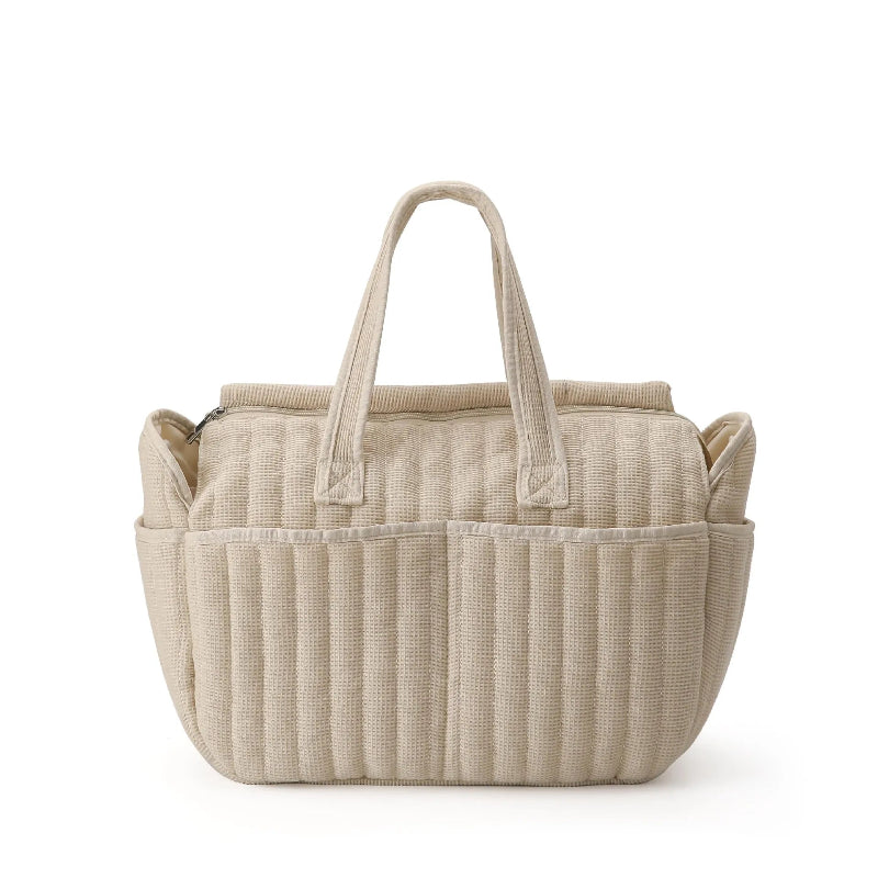 Grand sac à langer bebe de face sur fond blanc