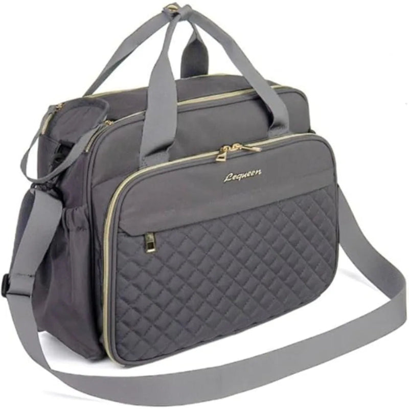 Grand sac à langer gris
