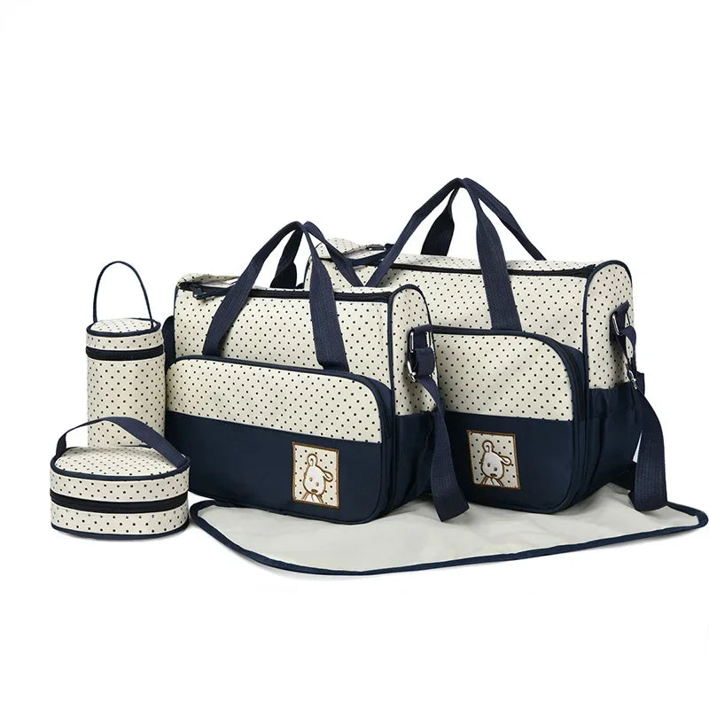 Kit sac à langer voyage bleu foncé