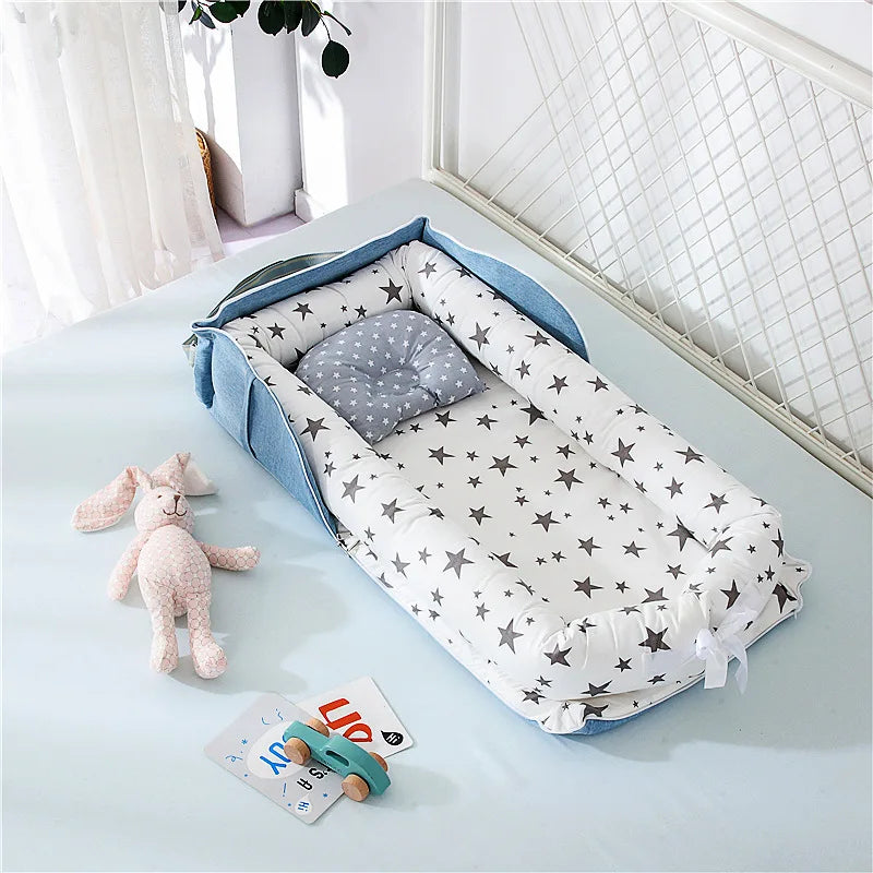 Matelas à langer mixte blanc avec étoiles