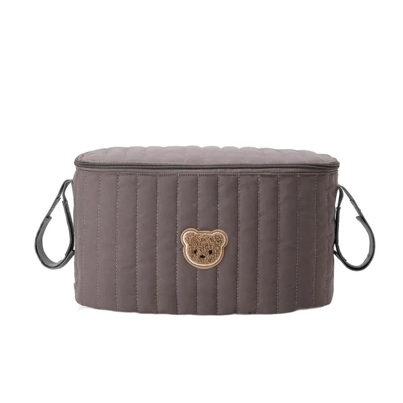 Mini sac à langer gris