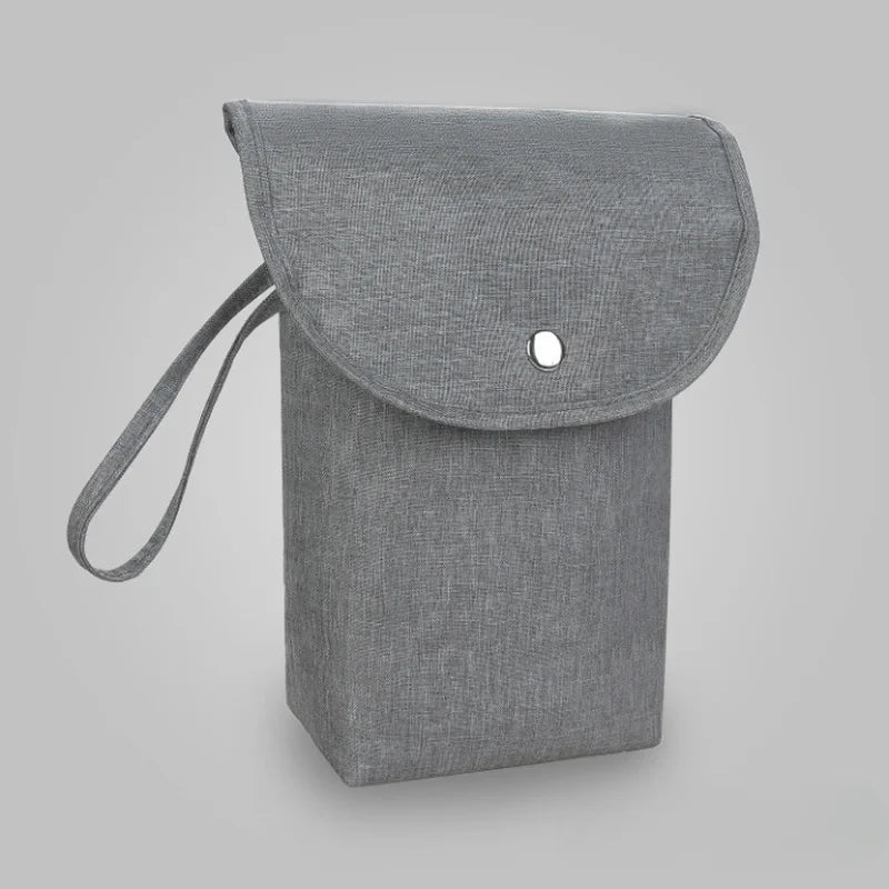 Petit sac à couche gris