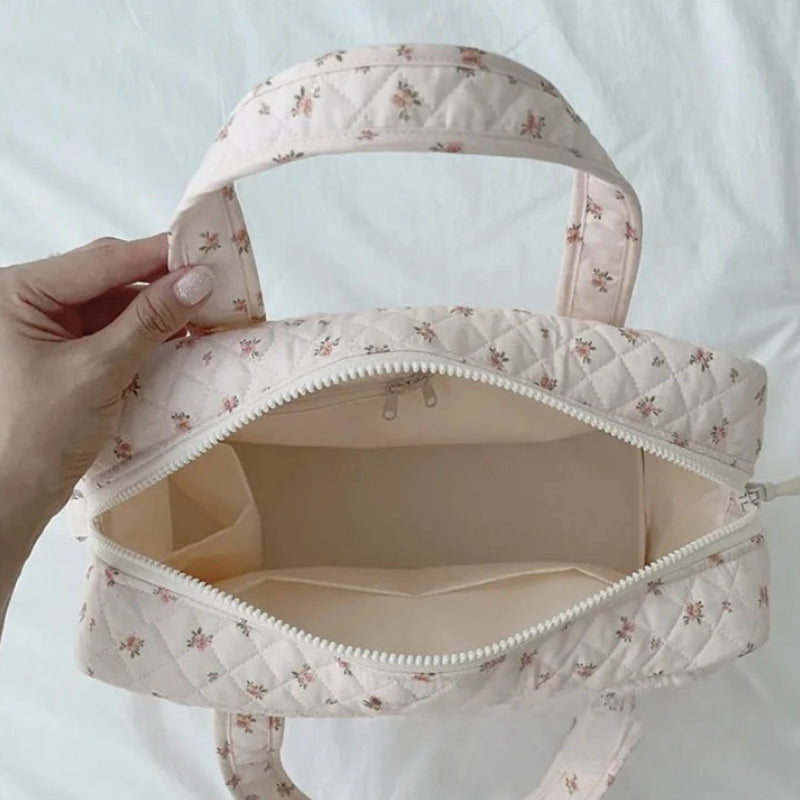 Poches intérieur du sac à langer bébé rose 