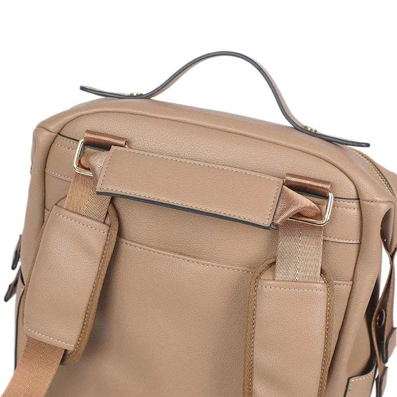Poignée sac à langer en cuir