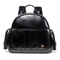Sac à dos à langer en cuir noir Soboba