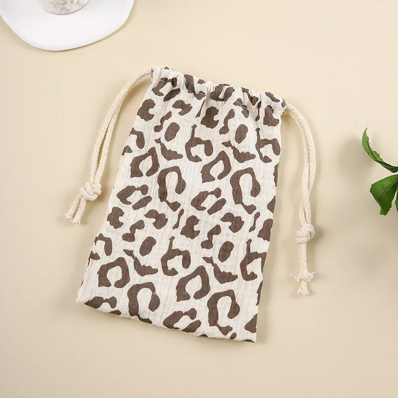 Sac à couche coton léopard