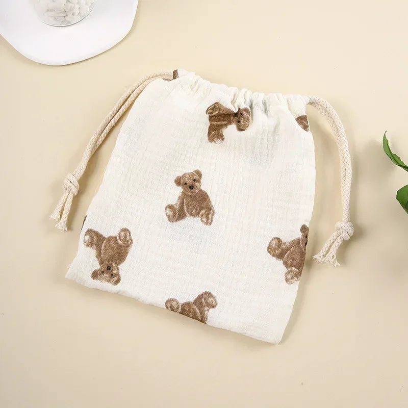 Sac à couche coton ours assis