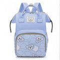 Sac à dos oursons bleu sur fond blanc