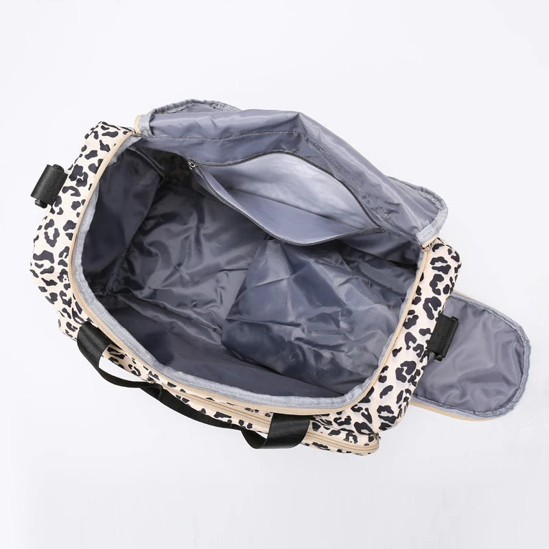 Sac à langer léopard classique intérieur