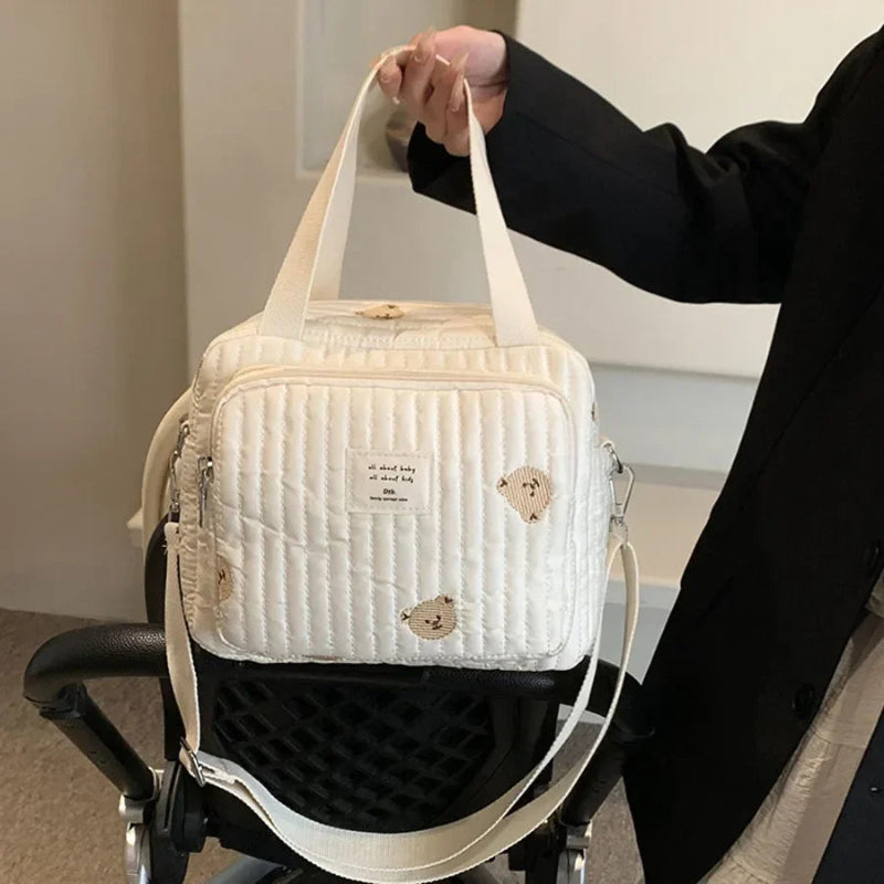 Sac à langer petit à motif ourson porté